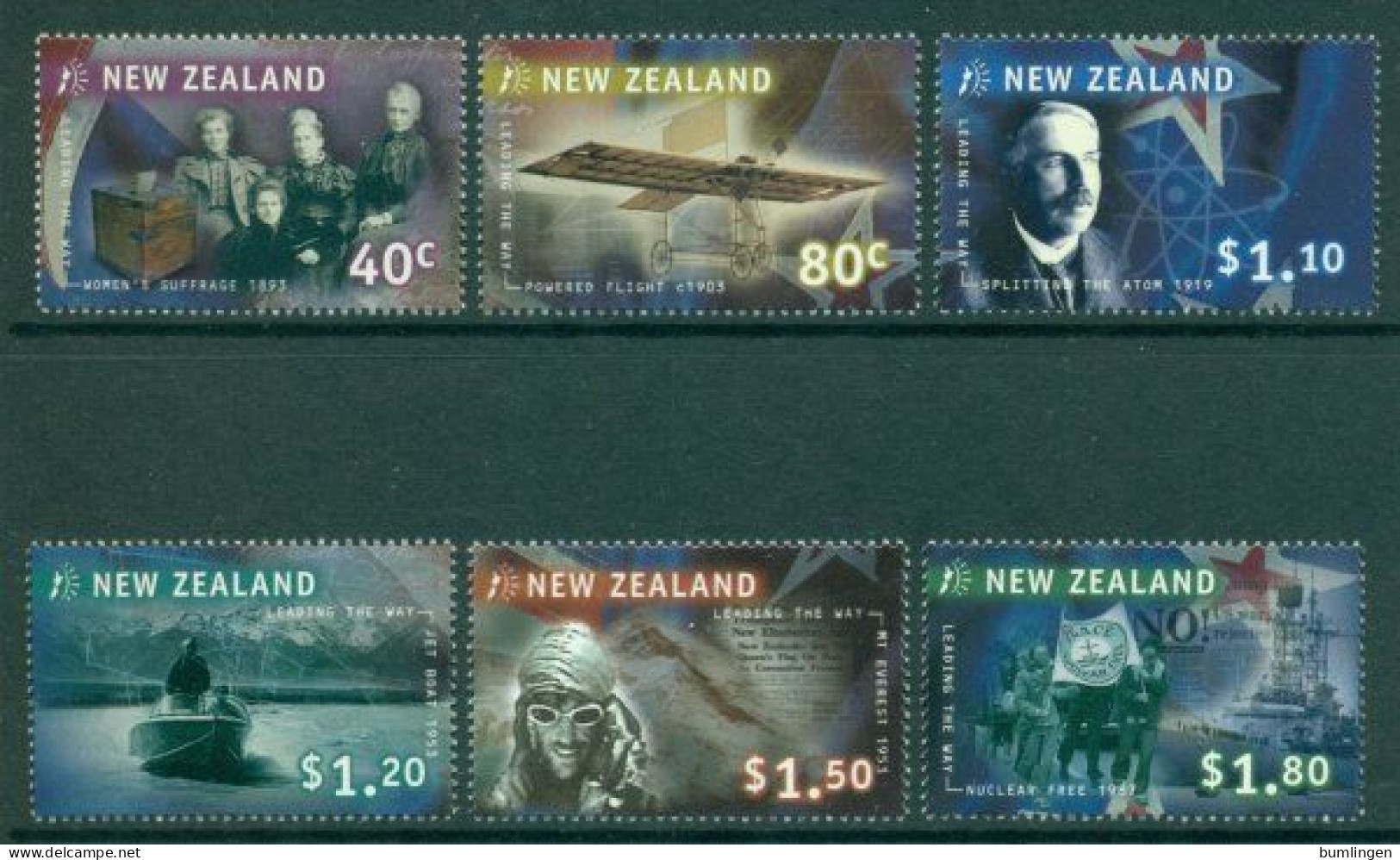 NEW ZEALAND 1999 Mi 1807-12** Discoveries And Innovations During The 19th And 20th Centuries [B1109] - Otros & Sin Clasificación