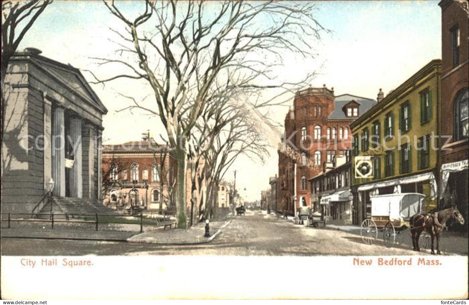 11897351 New_Bedford_Massachusetts City Hall Square - Andere & Zonder Classificatie