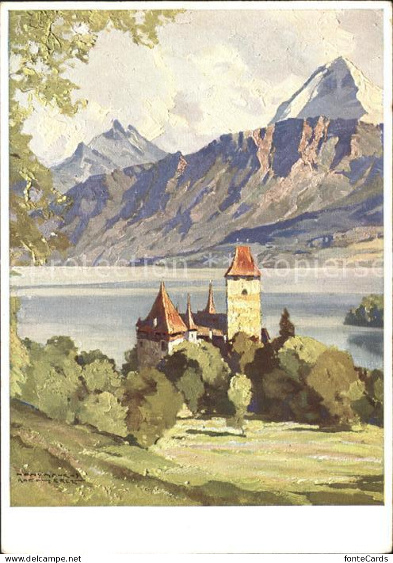 11897254 Oberhofen Thunersee Eiger Kuenstlerkarte Hanns Maurus Oberhofen Thuners - Other & Unclassified