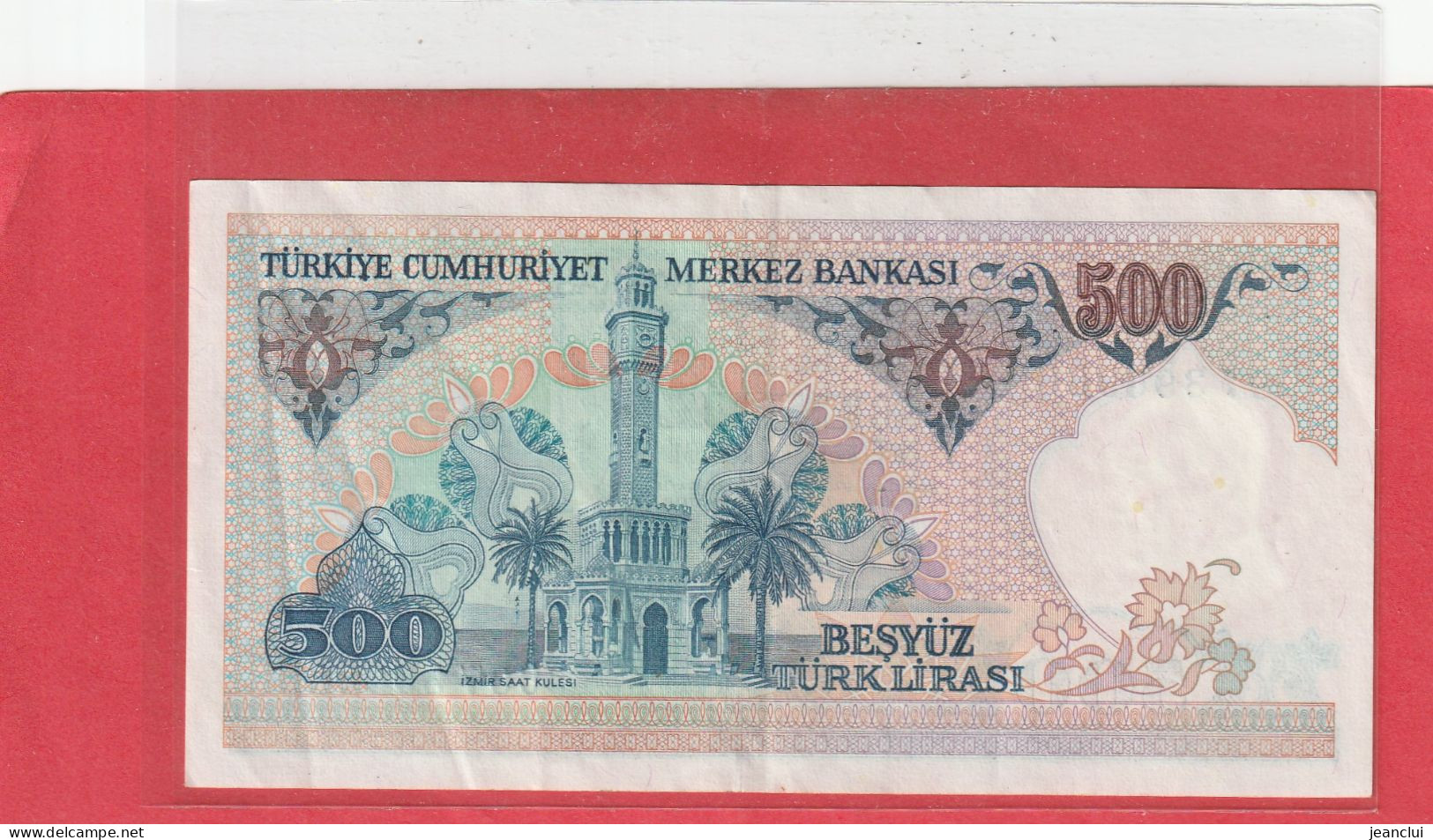 TURKIYE CUMHURIYET MERKEZ BANKASI . 500 LIRA . 14 OCAK 1970  . N°  C 07396966 .  2 SCANNES  .  BEL ETAT - Turkey