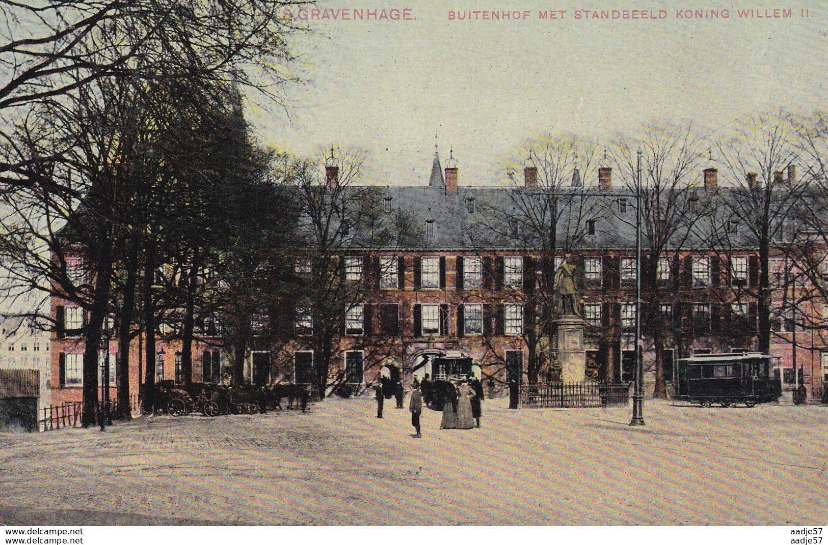 Netherlands Pays Bas Den Haag Buitenhof Tramway 1908 - Tram