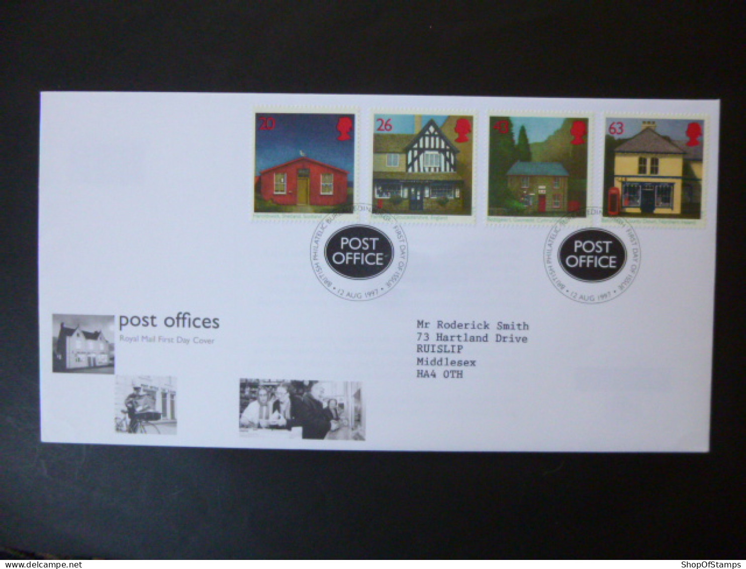 GREAT BRITAIN SG 1997-2000 SUB-POST OFFICES FDC EDINBURGH - Unclassified