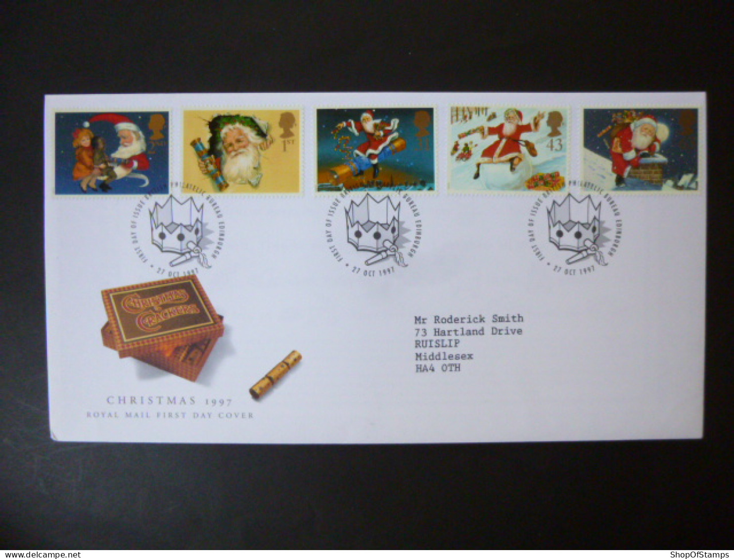 GREAT BRITAIN SG 2006-10 150 ANNIVERSARY OF CHRISTMAS CRACKER  FDC EDINBURGH - Unclassified