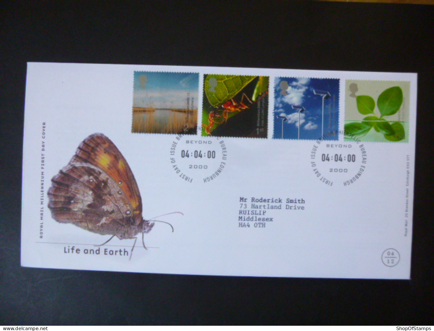 GREAT BRITAIN SG 2138-41 MILLENIUM PROJECTS LIFE AND EARTH FDC EDINBURGH - Zonder Classificatie