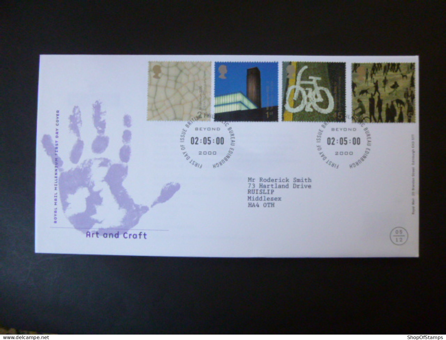 GREAT BRITAIN SG 2142-45 MILLENIUM PROJECTS ART AND CRAFT FDC EDINBURGH - Non Classés