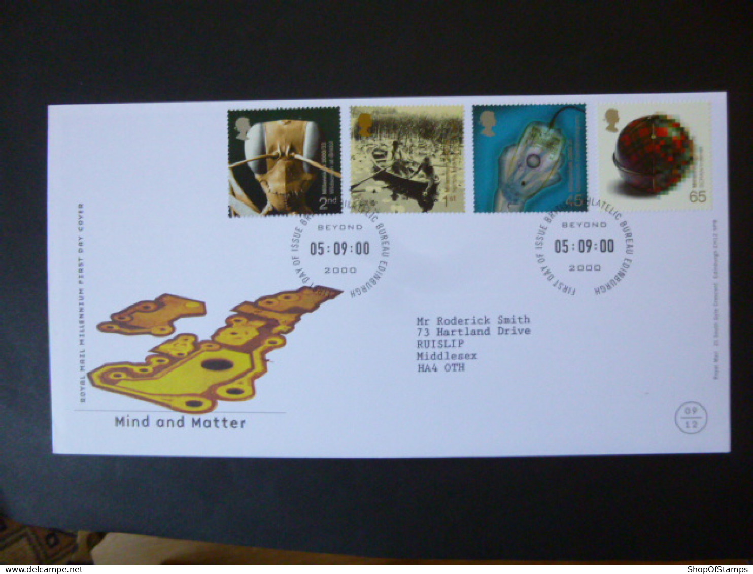 GREAT BRITAIN SG 2162-65 MILLENIUM PROJECTS, MIND AND MATTER FDC EDINBURGH - Sin Clasificación