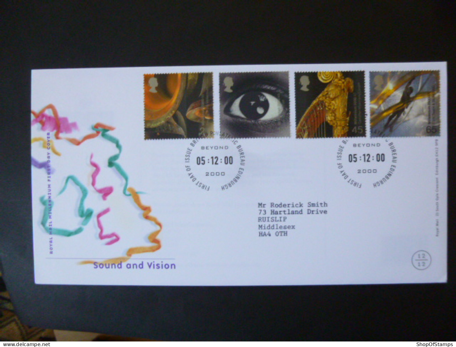 GREAT BRITAIN SG 2174-77 MILLENIUM PROJECTS, SOUND AND VISION FDC EDINBURGH - Zonder Classificatie