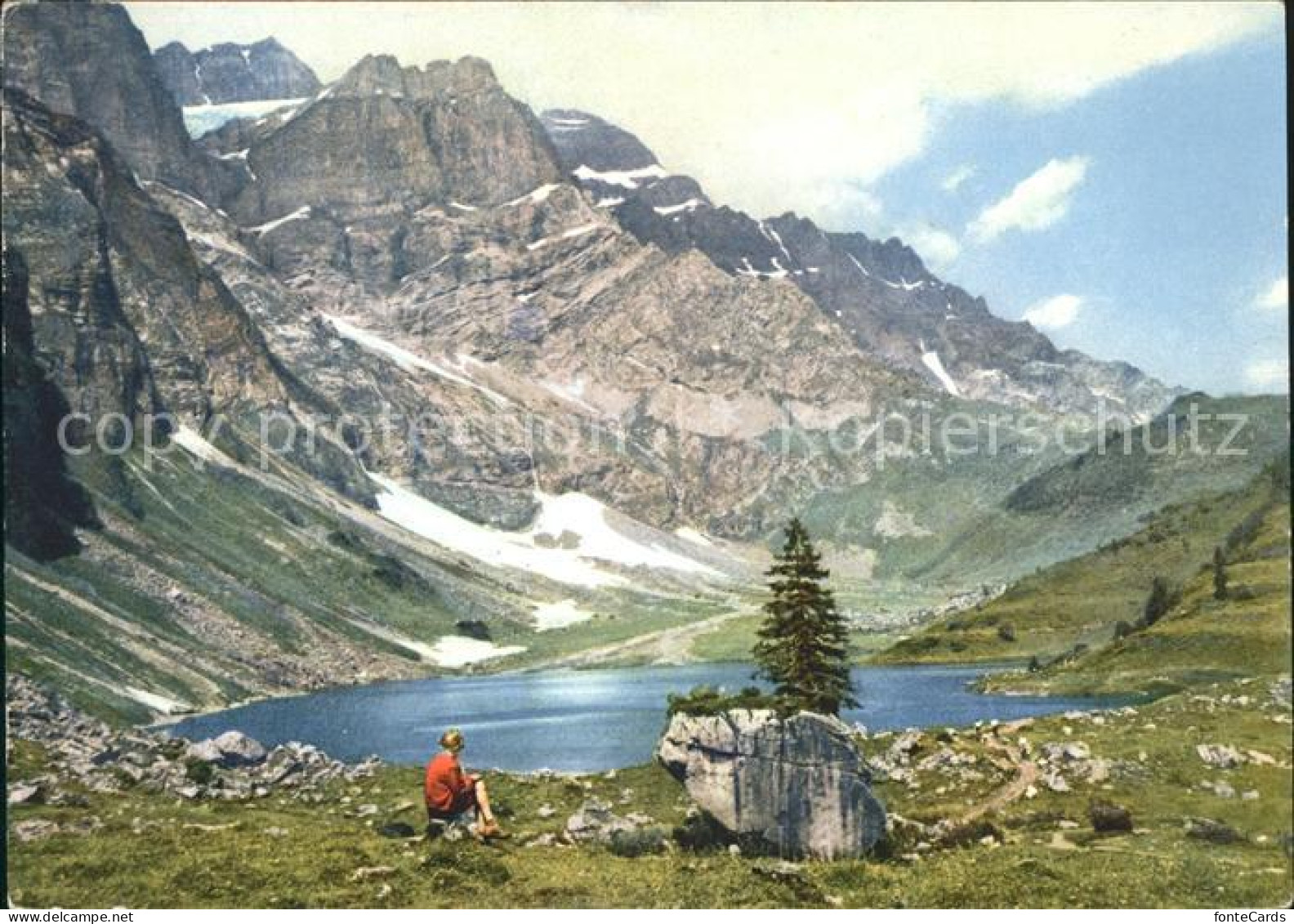 11896818 Braunwald GL Mit Oberblegisee Und Glaernischkette Braunwald - Autres & Non Classés