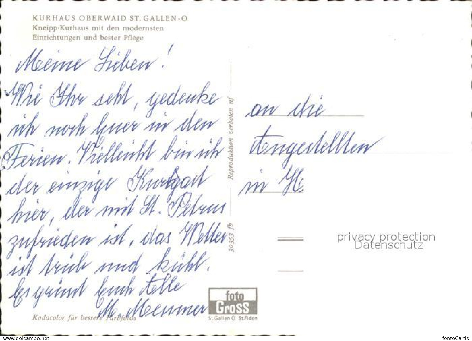 11896812 St Gallen SG Kurhaus Oberwaid St. Gallen - Other & Unclassified