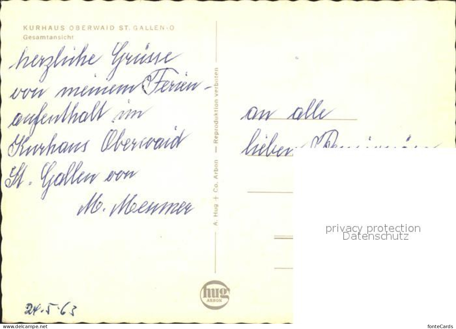 11896810 St Gallen SG Kurhaus Oberwaid Fliegeraufnahme St. Gallen - Other & Unclassified