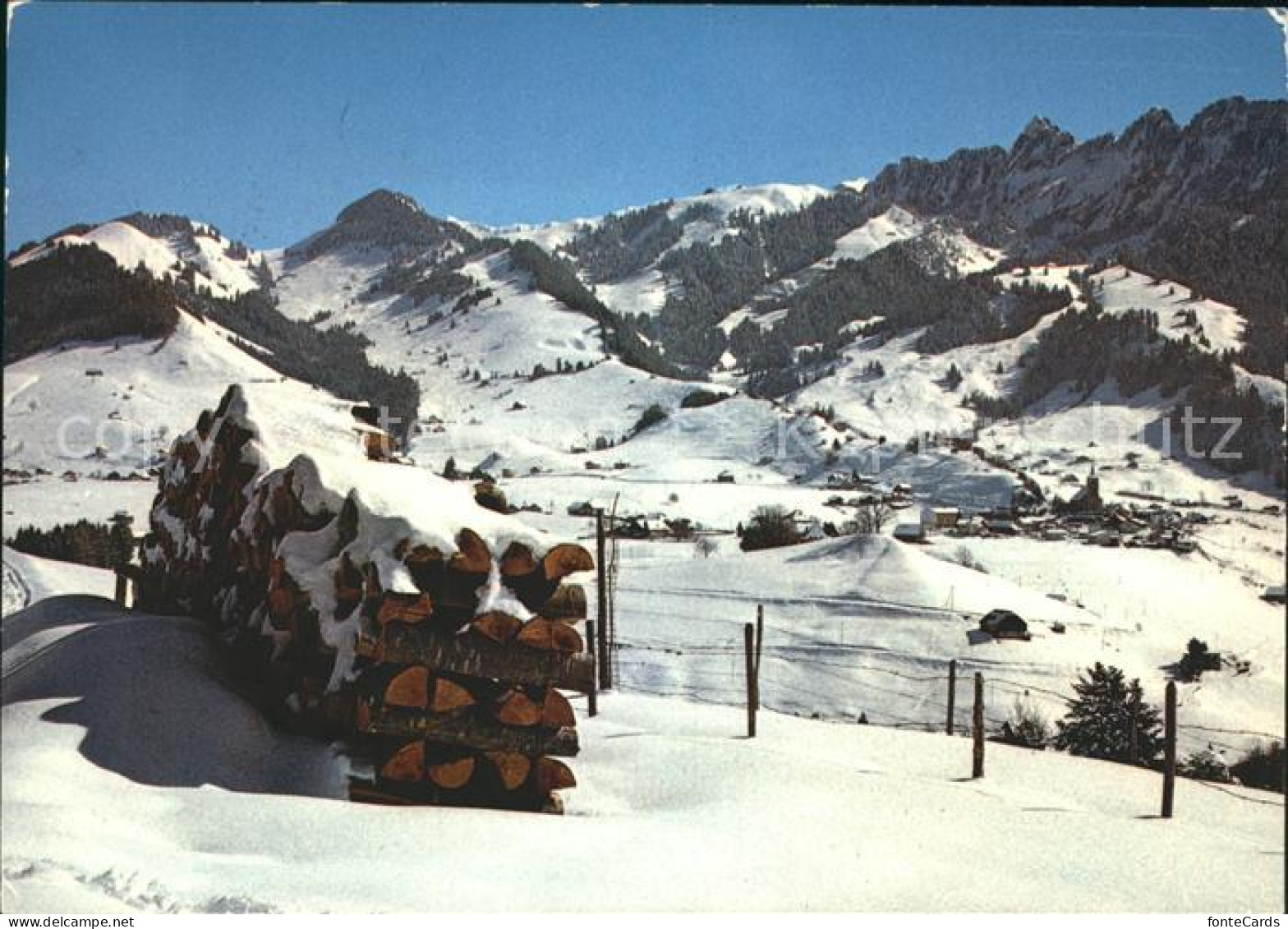 11896790 Charmey Les Champs De Ski De Charmey Les Dents Vertes En Gruyere Charme - Sonstige & Ohne Zuordnung