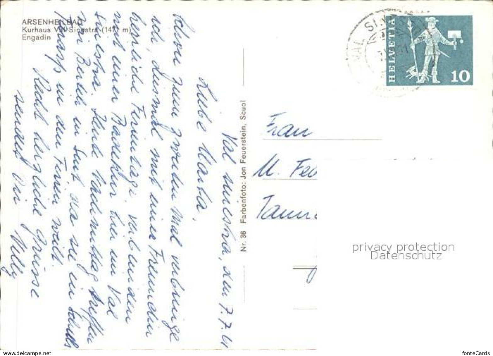 11896771 Val Sinestra Zuort Arsenheilbad Kurhaus Val Sinestra Sent - Other & Unclassified