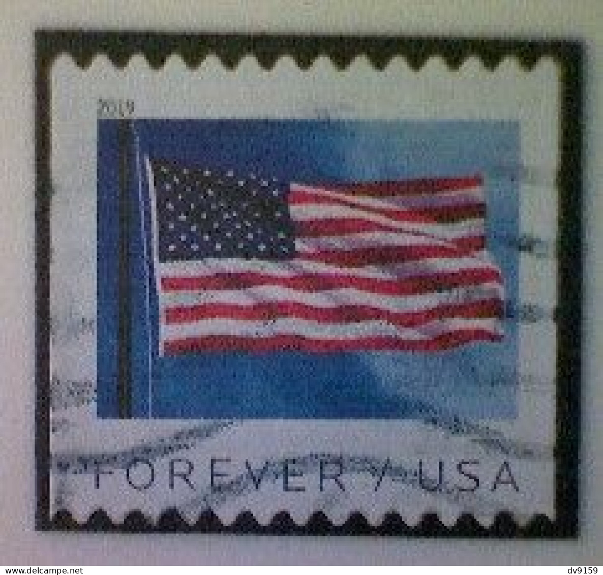 United States, Scott #5343, Used(o) Coil, 2019, Flag Definitive, (55¢) - Gebraucht