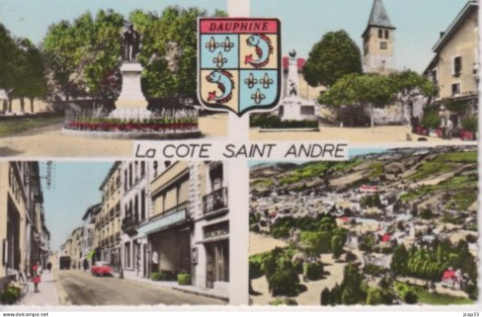 38 LA COTE SAINT ANDRE  -  MULTIVUES  -  CPSM PF  - - La Côte-Saint-André