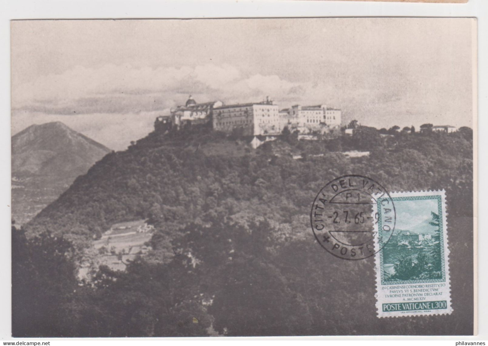 VATICAN , 1965 MONTECASSINO  ( SN24/86/18.2) - Covers & Documents