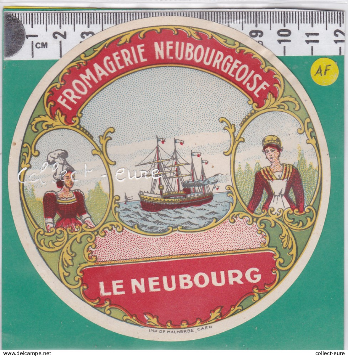 C1228 FROMAGE CAMEMBERT LE NEUBOURG EURE VOILIER NORMANDES  - Cheese