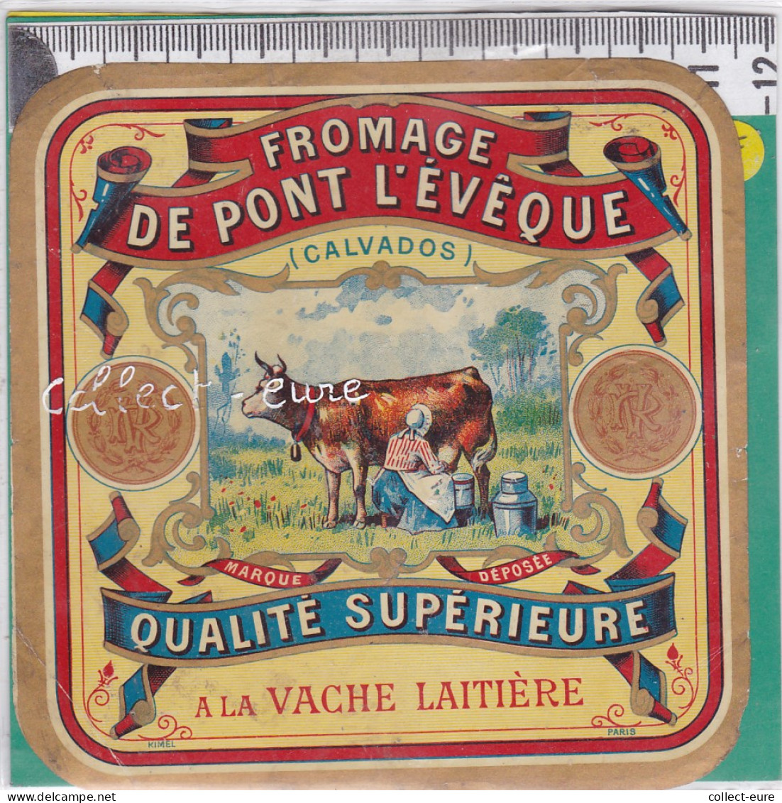 C1226 FROMAGE  DE PONT L EVEQUE V. R. CALVADOS FERMIERE TRAITE DE LA VACHE - Käse