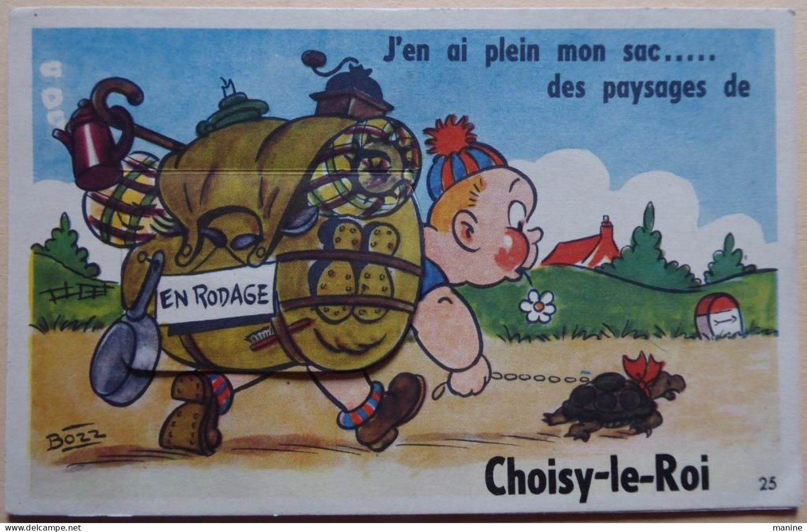 Choisy-le-Roi ; J'en Ai Plein Mon Sac...des Paysages - CPA à Systéme Compléte - Choisy Le Roi