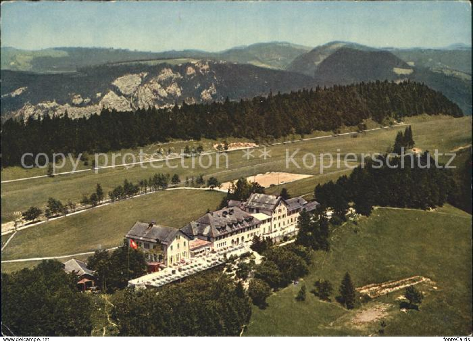 11896718 Solothurn Hotel Kurhaus Weissenstein Blick In Die Schweiz Sesselbahn So - Sonstige & Ohne Zuordnung