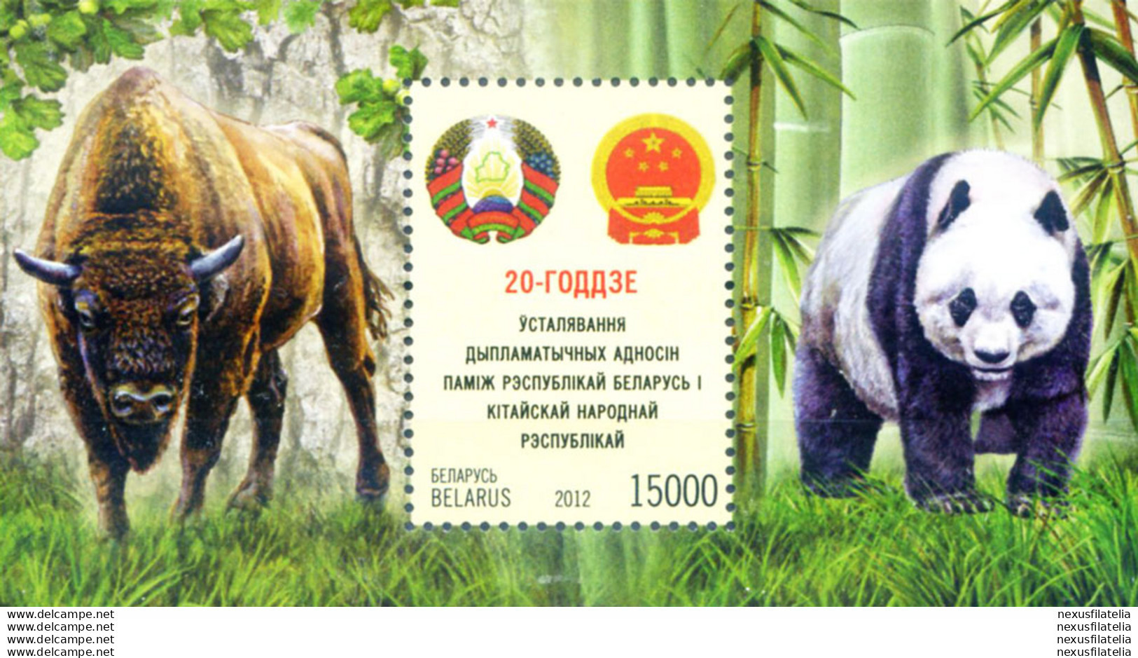 Relazioni Con La Cina. Fauna 2012. - Belarus