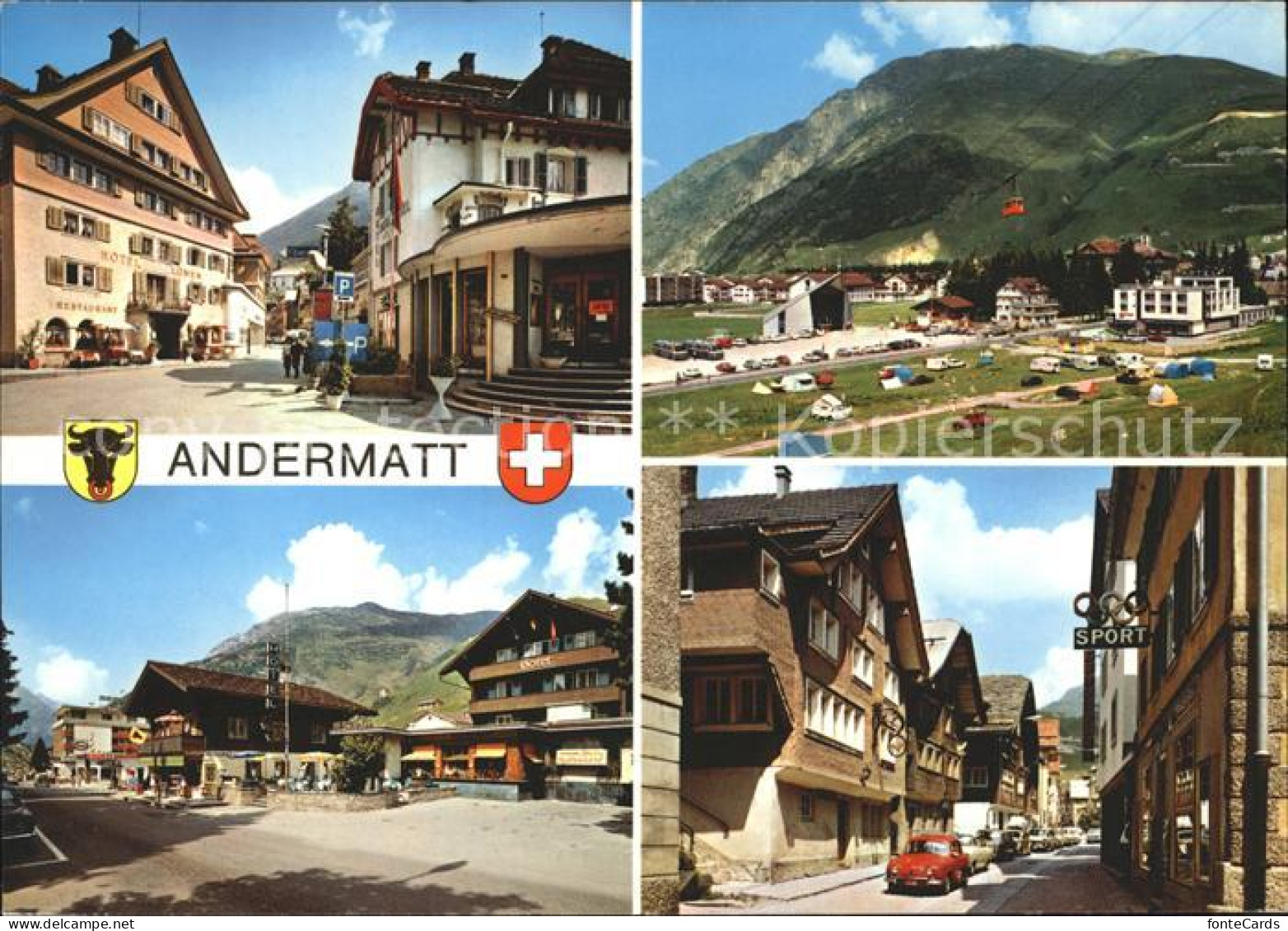 11896681 Andermatt Ortsansicht Dorfpartien Andermatt - Otros & Sin Clasificación