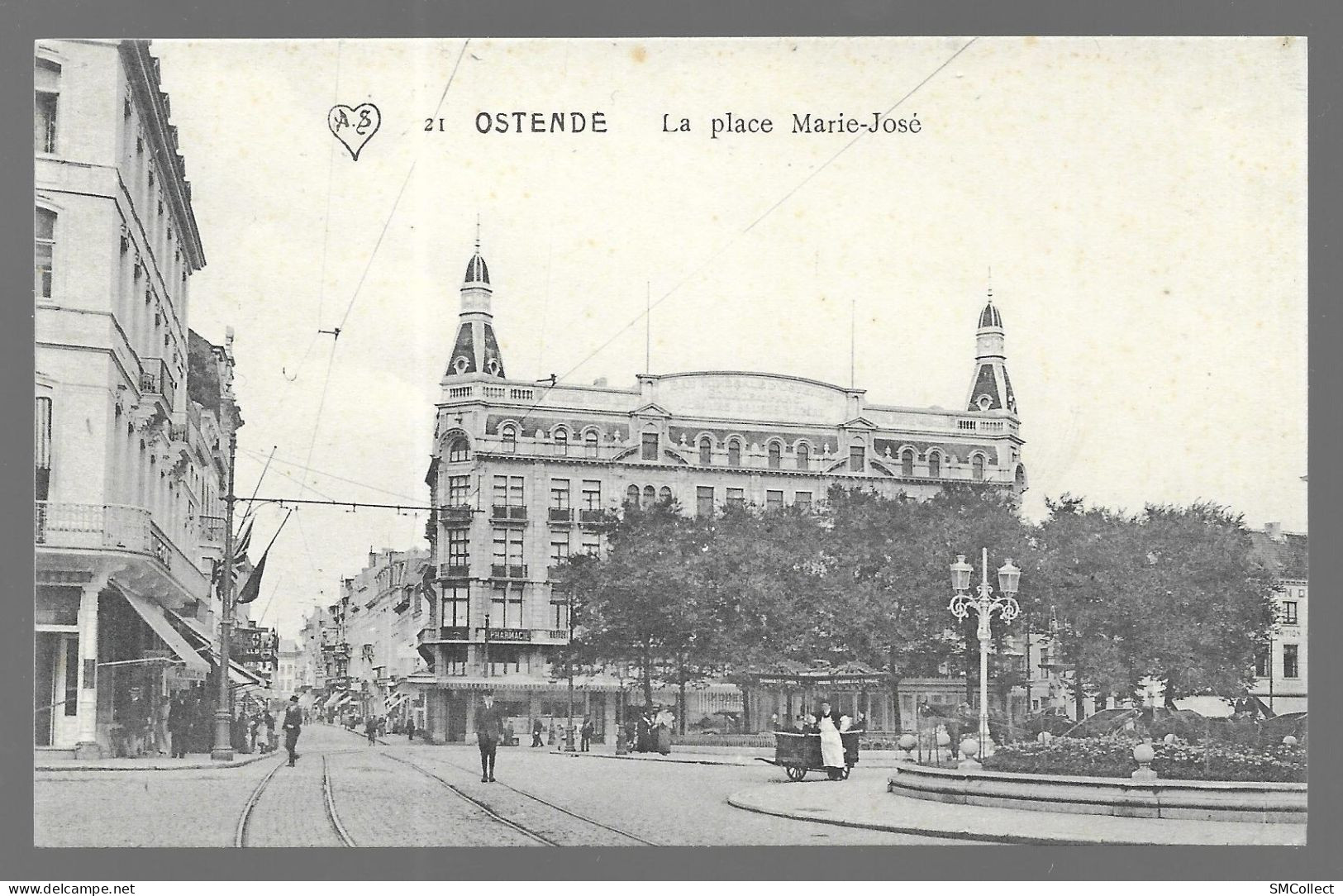 Ostende, La Place Marie José (marchand De Glaces ?) - (13690) - Oostende