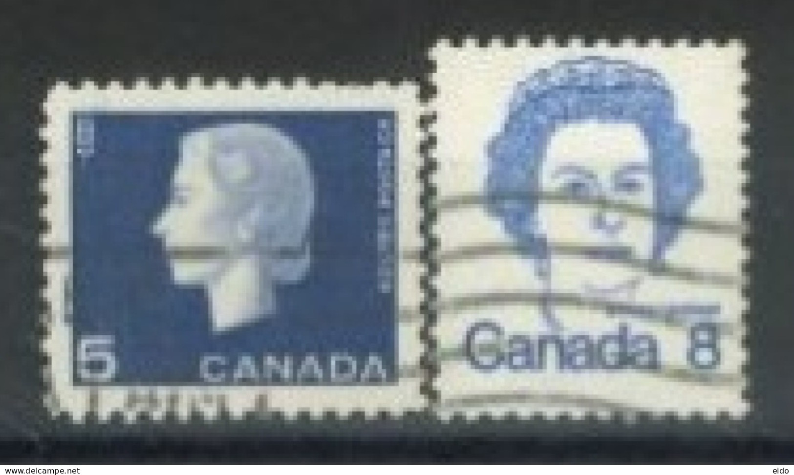 CANADA - 1962/72, QUEEN ELIZABETH II STAMPS SET OF 2, USED. - Gebraucht