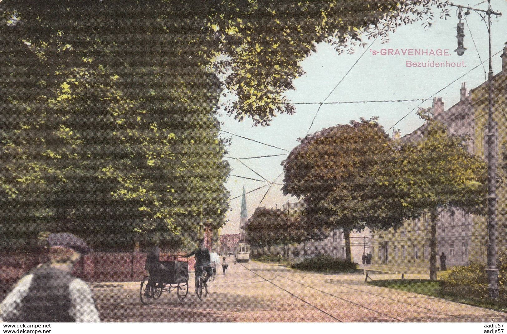 Netherlands Pays Bas Den Haag Bezuidenhout Tramway Militair 1914 - Tramways
