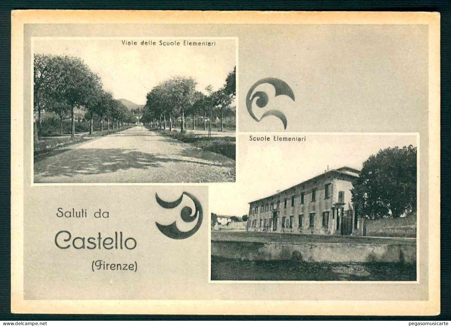 BF165 SALUTI DA CASTELLO - FIRENZE - SCUOLE ELEMENTARI - 1930 CIRCA - Autres & Non Classés