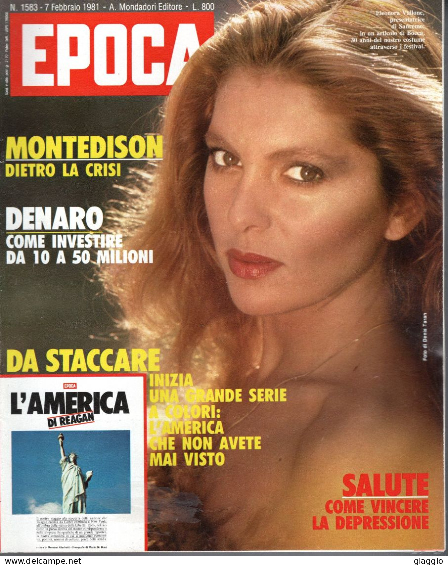 °°° RIVISTA EPOCA N° 1583 DEL 7 FEBBRAIO 1981 °°° - Autres & Non Classés