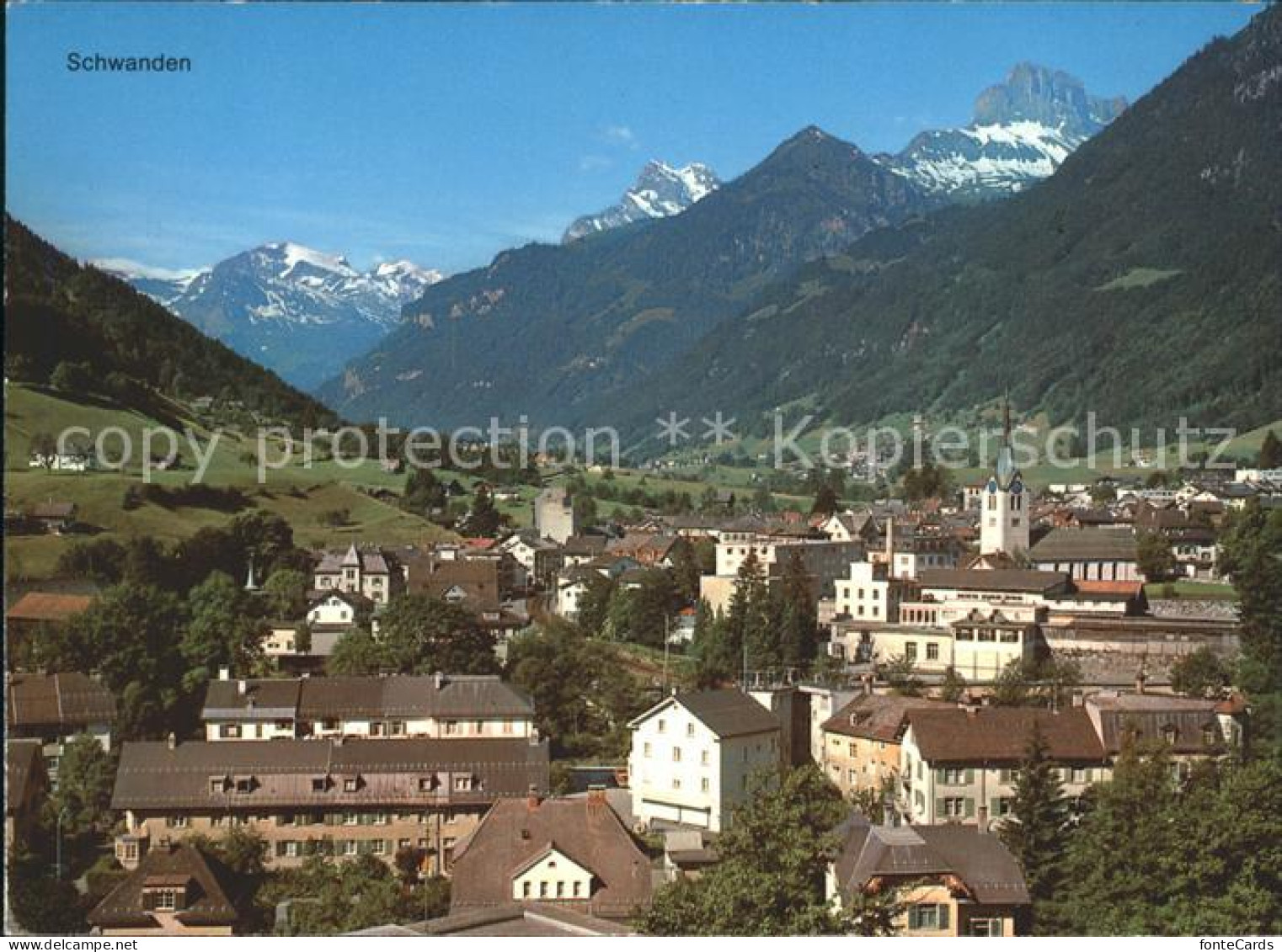 11896598 Schwanden GL Panorama Schwanden GL - Other & Unclassified