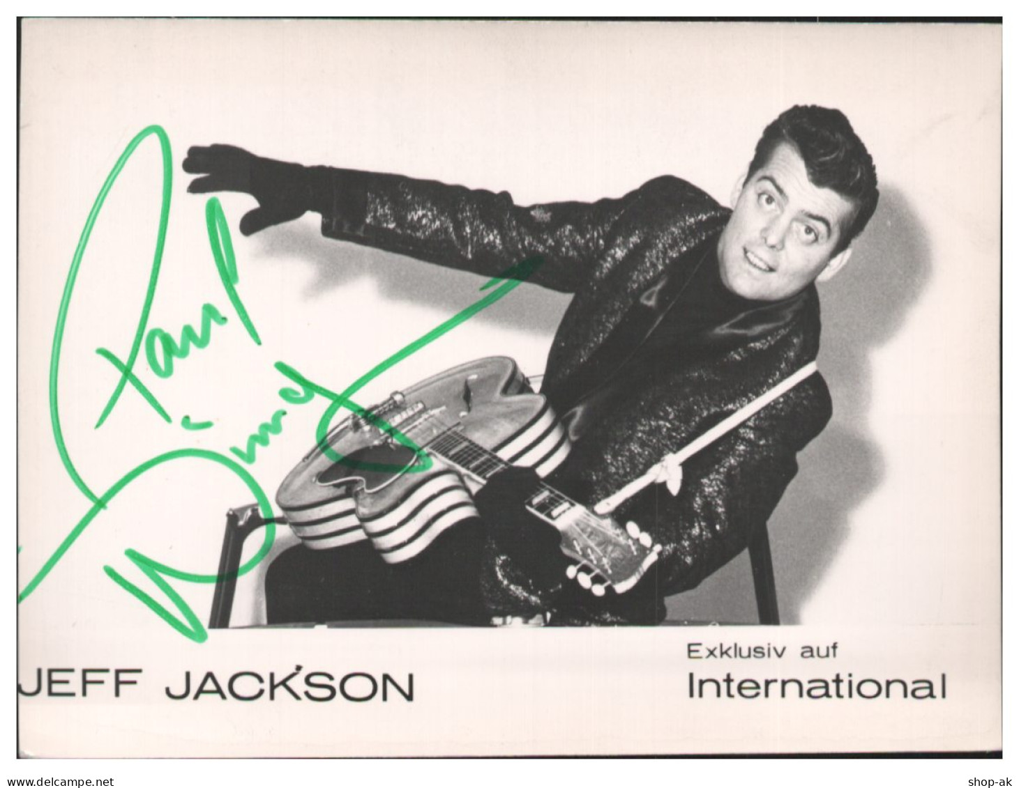 Y29001/ Sänger Jeff Jackson Autogramm Autogrammkarte 60er Jahre  - Handtekening