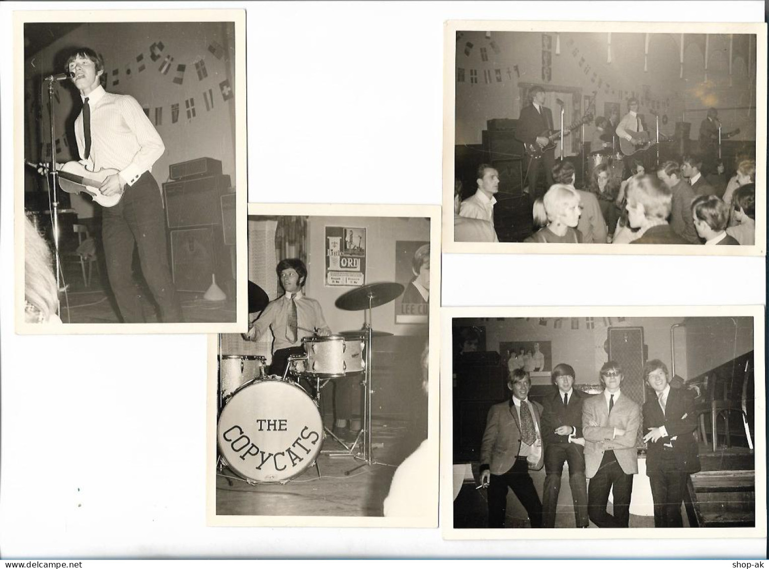 Y29029/ 4 X Privat-Foto Ther Copycats Beat- Popband 1967 - Sonstige & Ohne Zuordnung