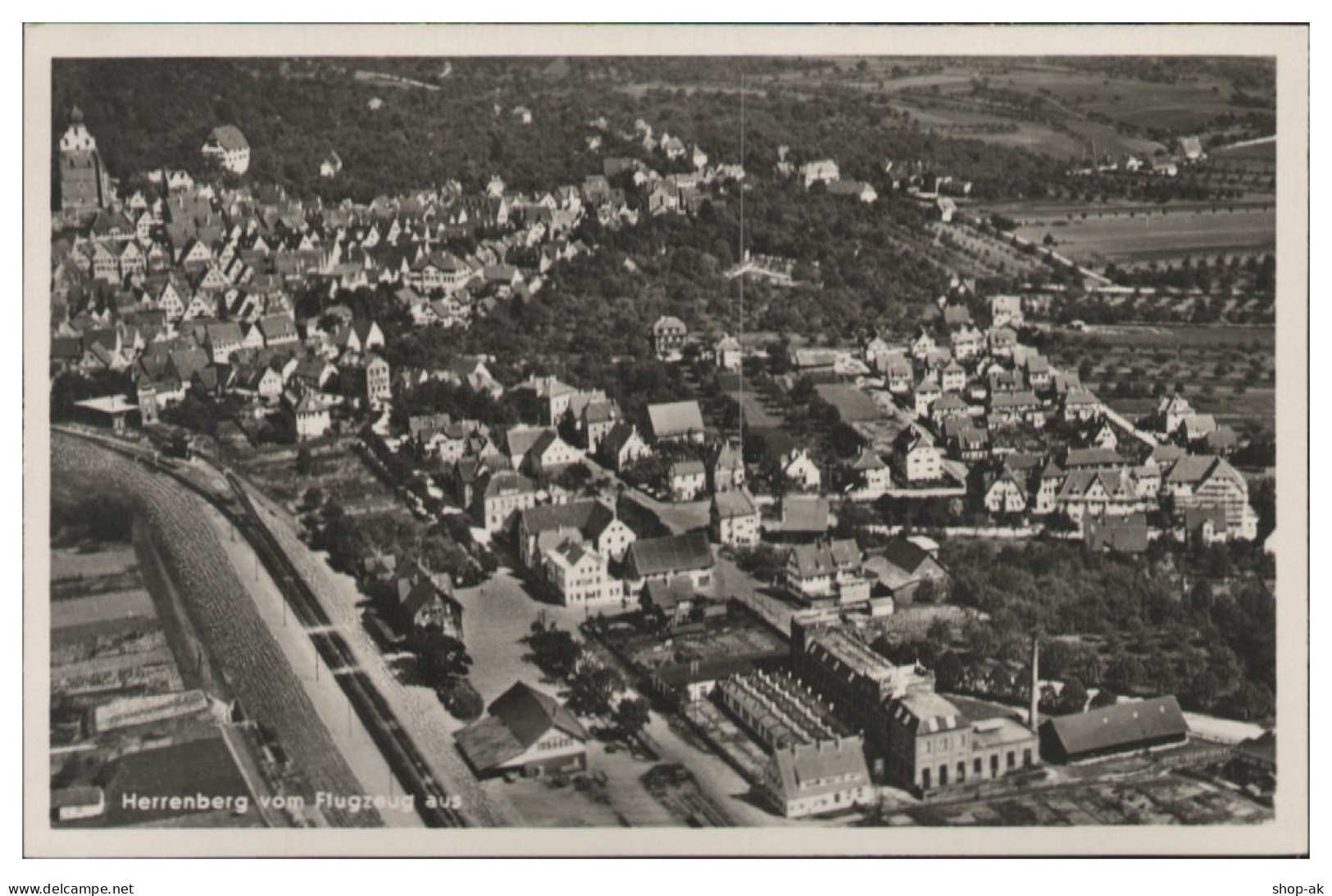 MW14132/ Herrenberg Foto   AK Seltenes Strähle Luftbild 30er Jahre  - Sonstige & Ohne Zuordnung