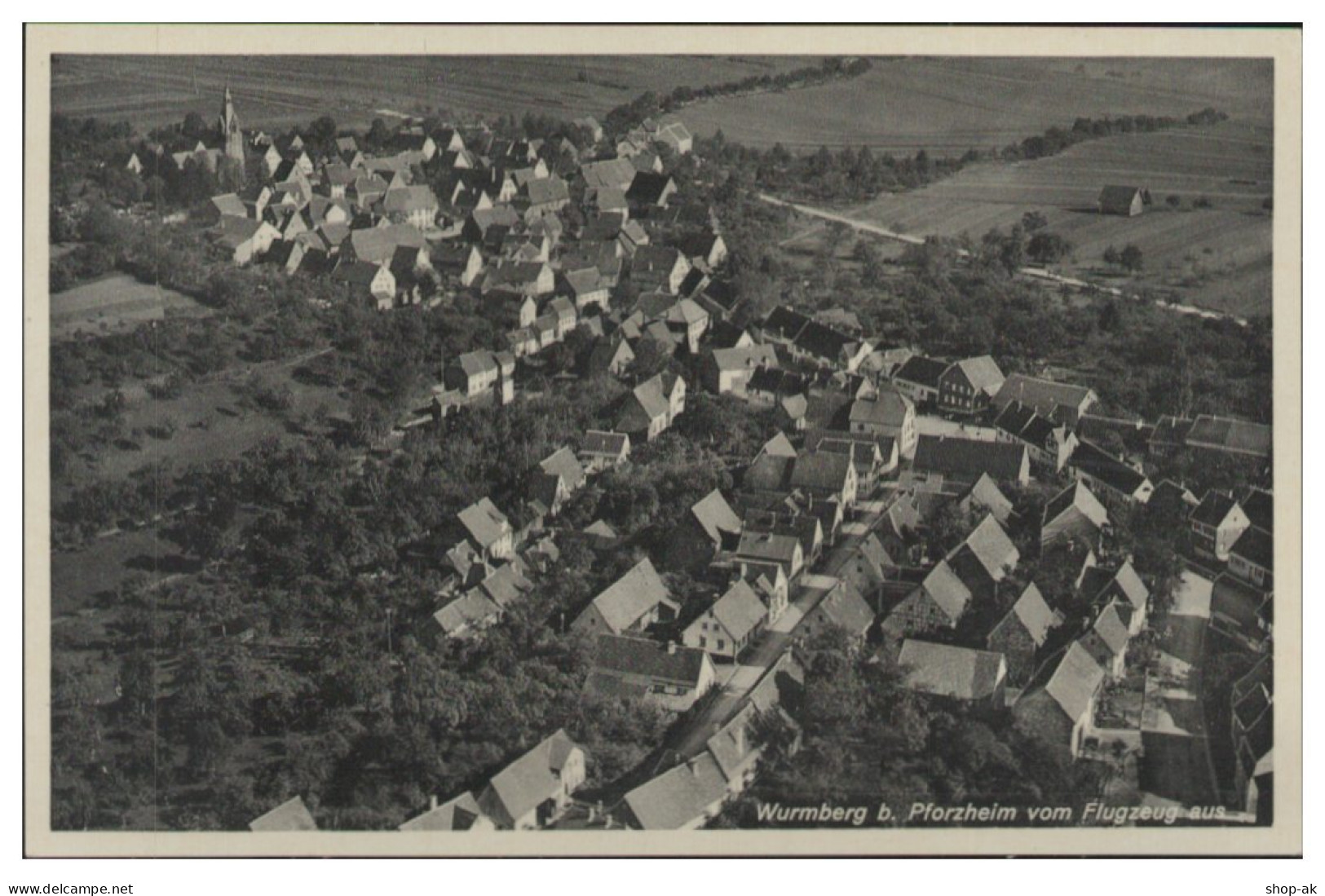 MW14147/ Wurmberg B. Pforzheim  Seltenes Strähle Luftbild 30er Jahre  - Sonstige & Ohne Zuordnung