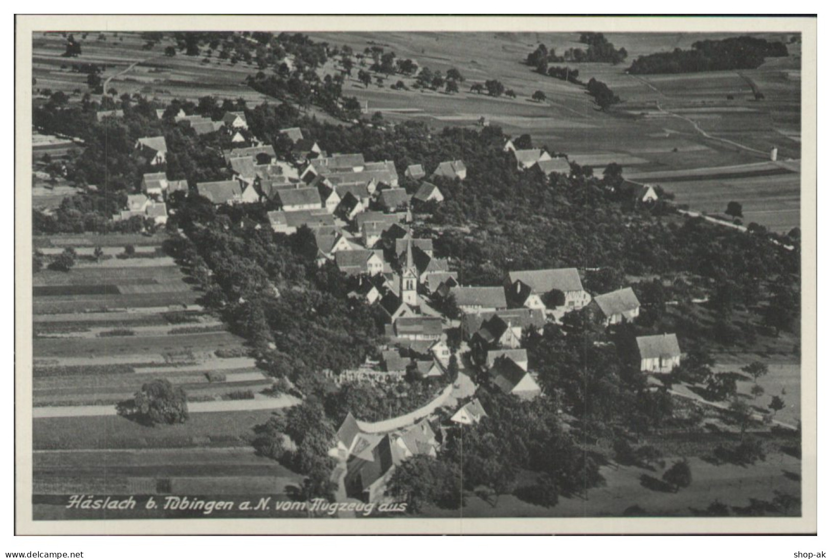 MW14144/ Häslach B. Tübingen AK Seltenes Strähle Luftbild 30er Jahre  - Sonstige & Ohne Zuordnung