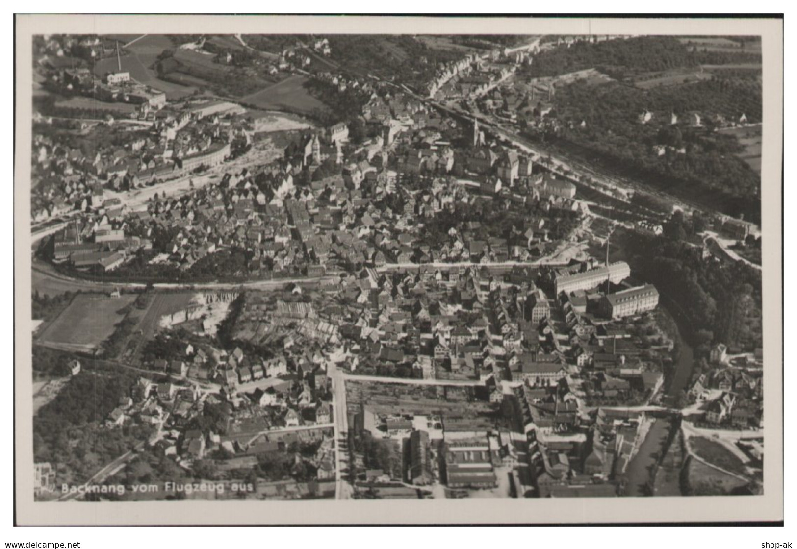 MW14153x/ Backnang  Foto  Seltenes Strähle Luftbild 30er Jahre  - Sonstige & Ohne Zuordnung