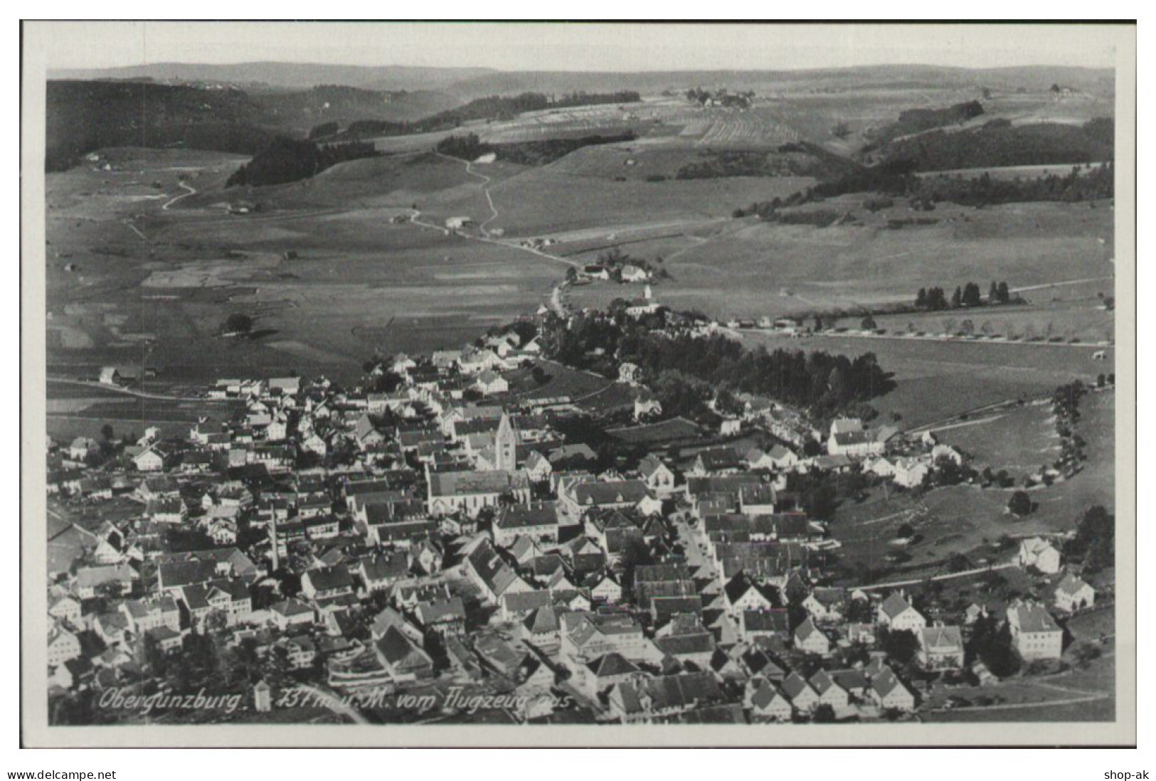 MW14154x/ Obergünzburg  Seltenes Strähle Luftbild 30er Jahre  - Sonstige & Ohne Zuordnung