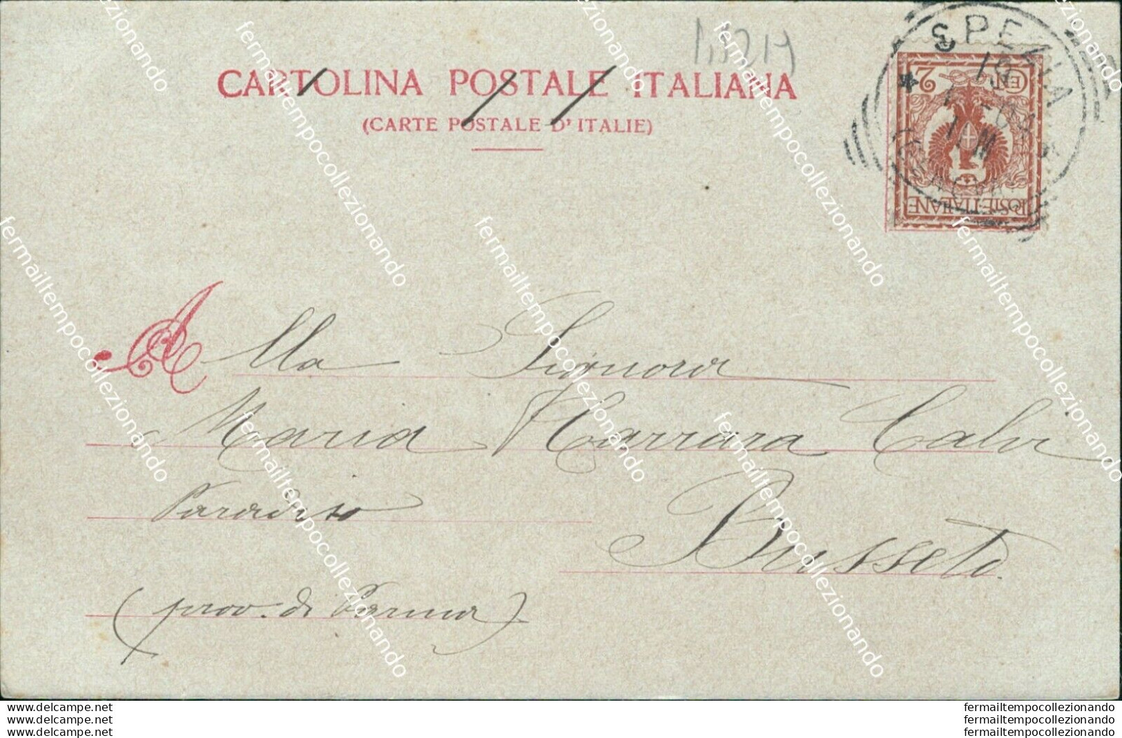 Bs219 Cartolina Spezia Citta' Giardini Pubblici 1903 Liguria - La Spezia