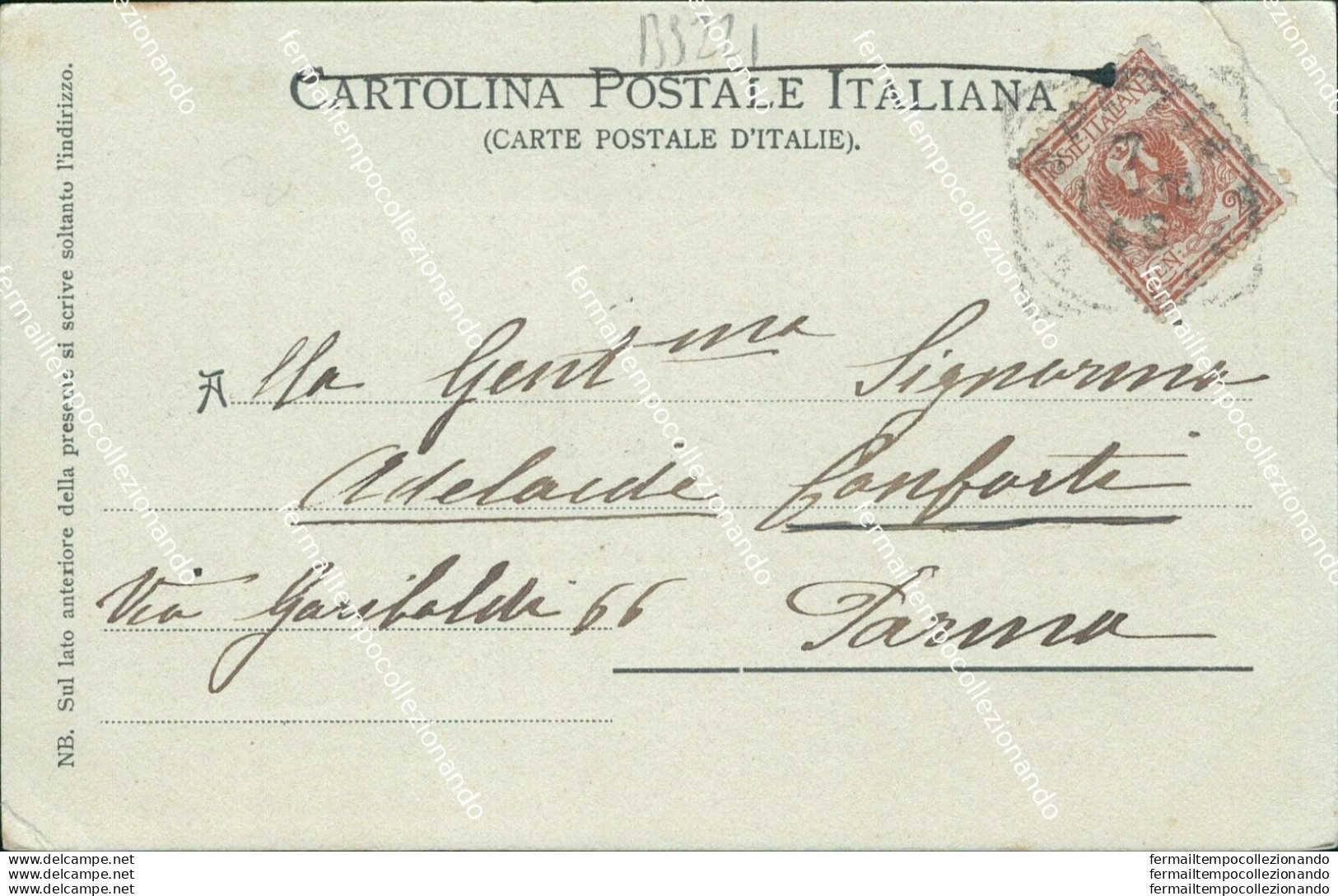 Bs221 Cartolina Spezia Citta'  Via Mazzini Inizio 900 Liguria - La Spezia