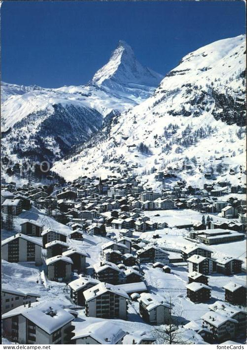 11896571 Zermatt VS Ortsansicht Mit Matterhorn  - Other & Unclassified