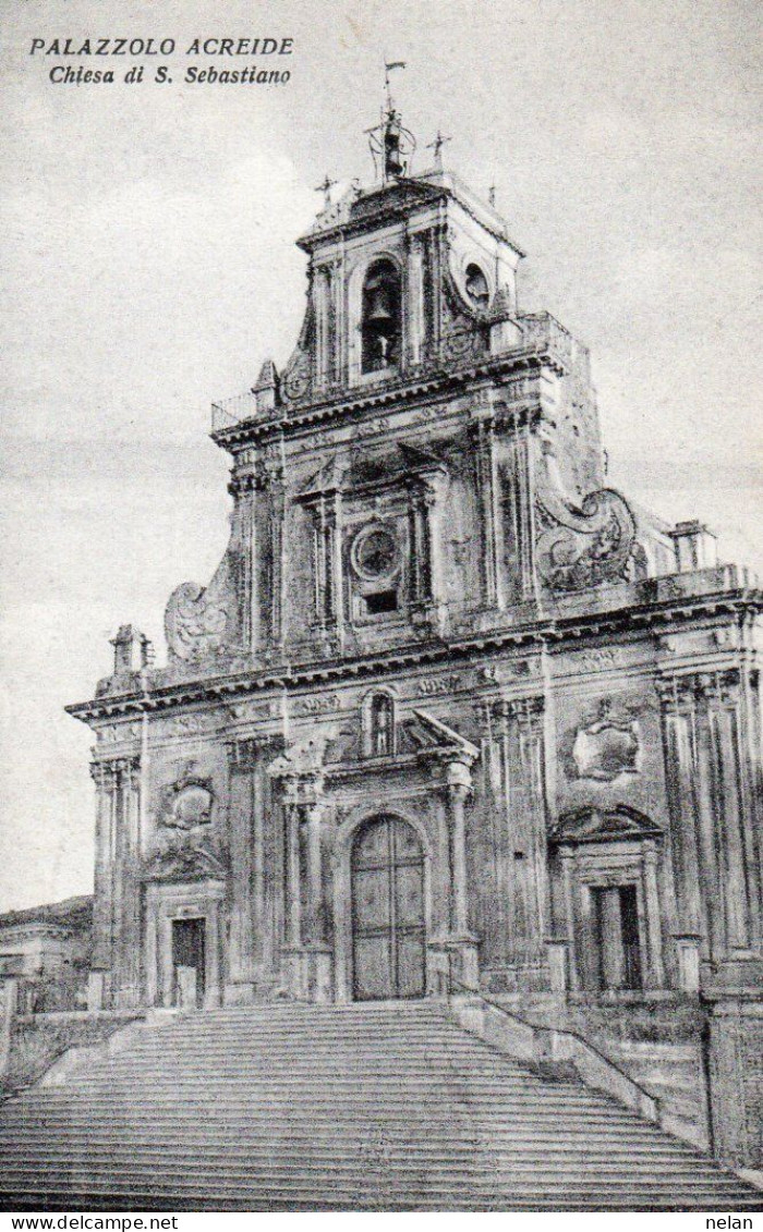 PALAZZOLO ACREIDE - CHIESA DI S. SEBASTIANO - F.P. - Siracusa