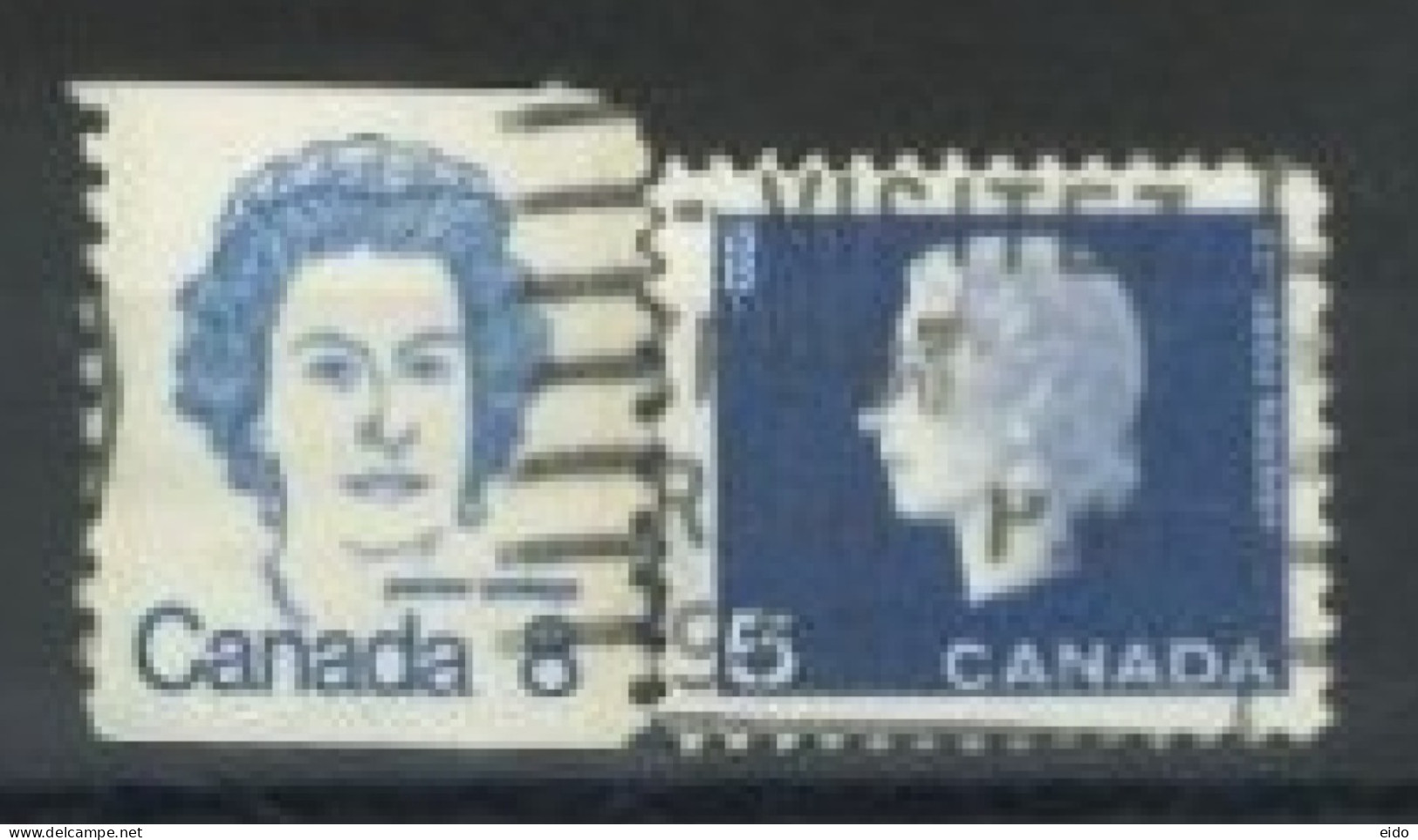 CANADA - 1962/72, QUEEN ELIZABETH II STAMPS SET OF 2, USED. - Usados