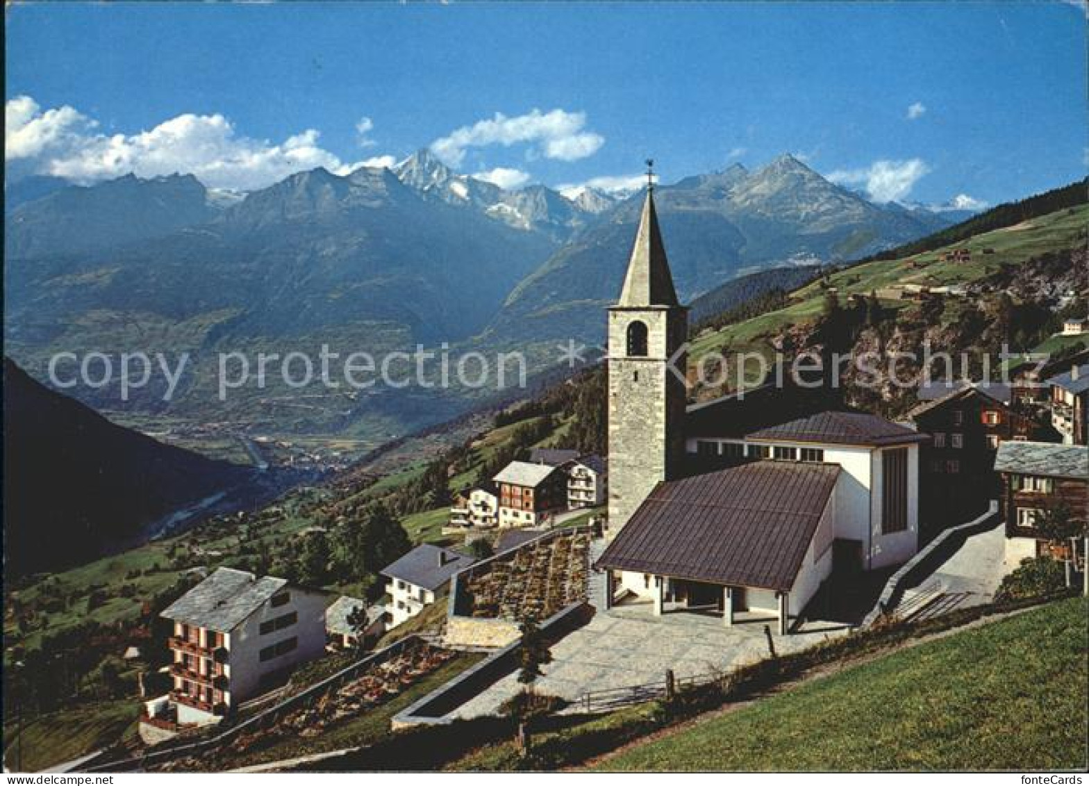 11896543 Visperterminen Rhonetal Mit Bietschhorn Visperterminen - Autres & Non Classés