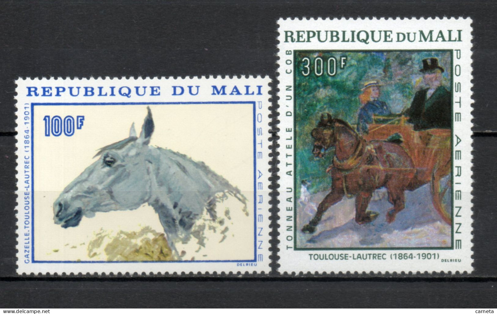 MALI  PA  N° 51 + 52    NEUFS SANS CHARNIERE  COTE 13.00€    PEINTRE TABLEAUX ART TOULOUSE LAUTREC - Mali (1959-...)