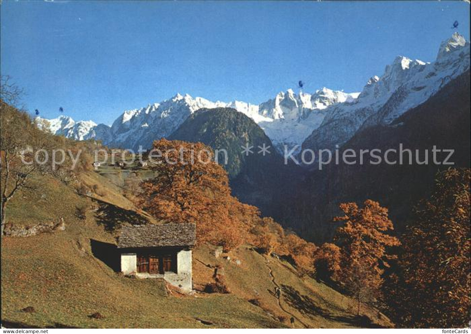 11896534 Soglio Mit Sciora Gruppe Piz Cengalo Und Piz Badile Soglio - Other & Unclassified