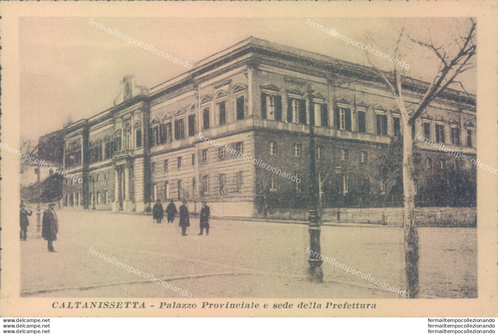 Ab243 Cartolina Caltanissetta Citta' Palazzo Provinciale E Sede Della Prefettura - Caltanissetta