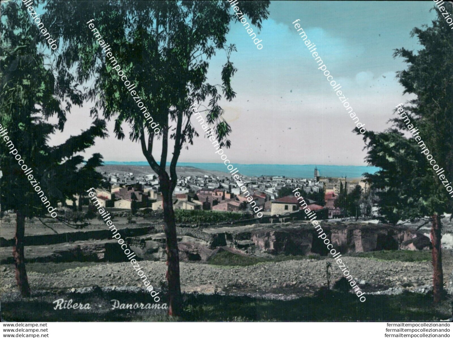 Ae686 Cartolina Ribera Panorama Provincia Di Agrigento - Agrigento