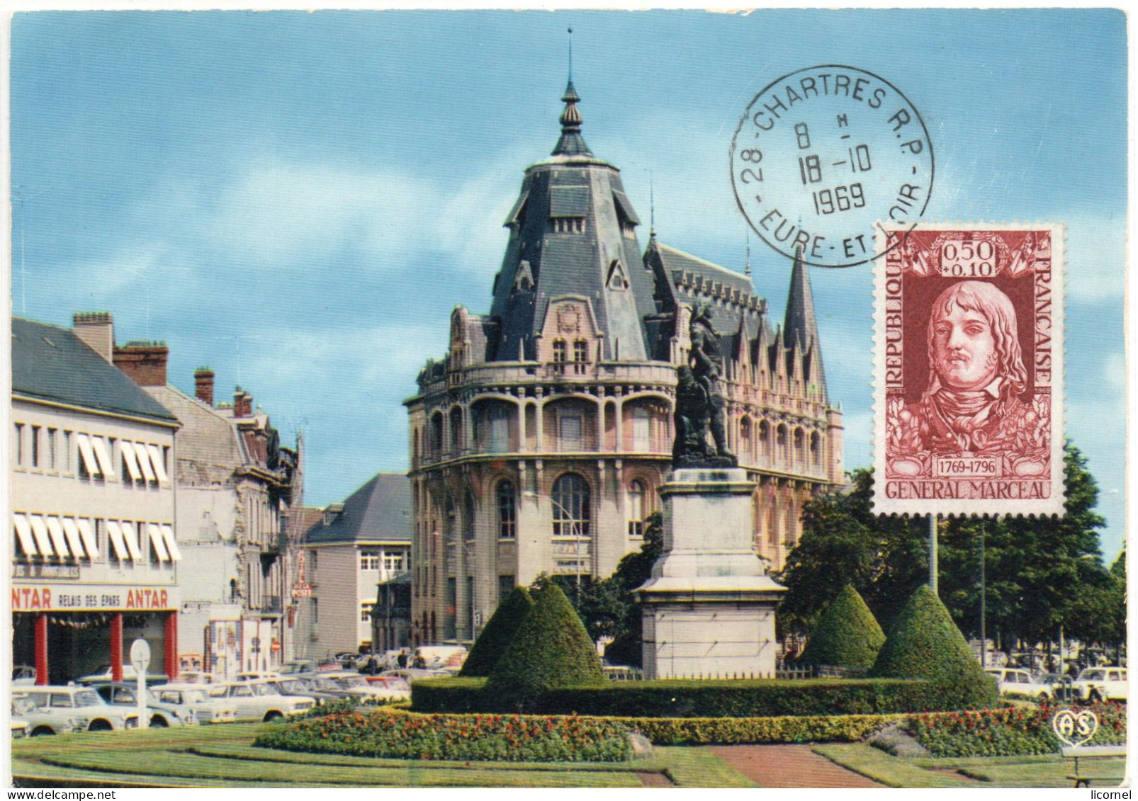 Cartes Maxi  1969  Premier Jour : CHARTRES - 1960-1969