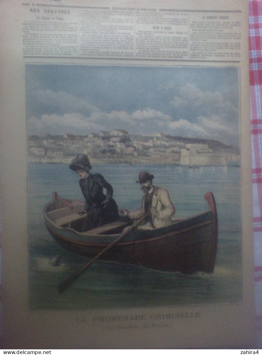 Le Petit Journal N°7 Devant La Justice Scandale Maire De Toulon Promenade Criminelle Chanson Bon Jour Bon An Davenet - Revistas - Antes 1900